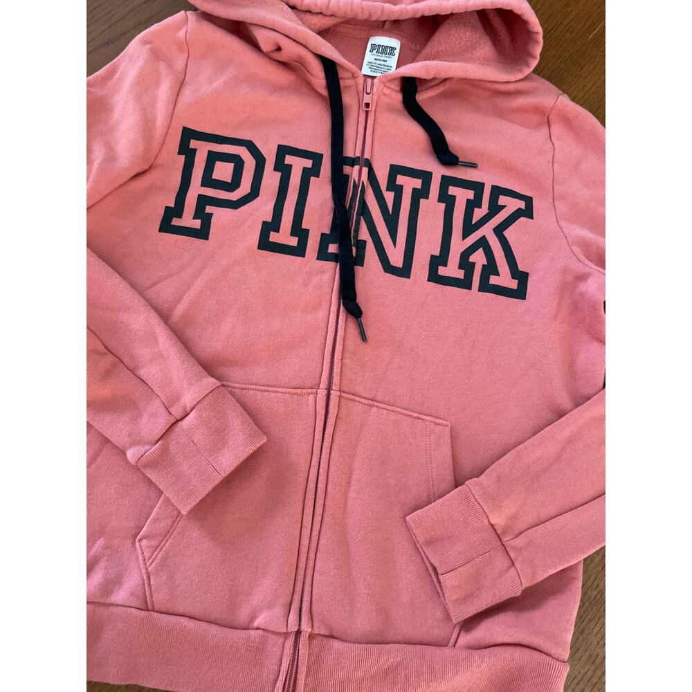 VS Pink Zip Up Hoodie Size M - Picture 6 of 6